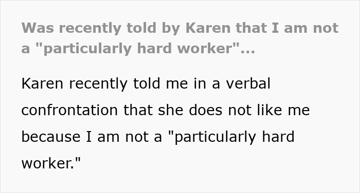 Ableist Karen Starts Lecturing Coworker Out Of Nowhere For Doing Only What&rsquo;s Expected From Them