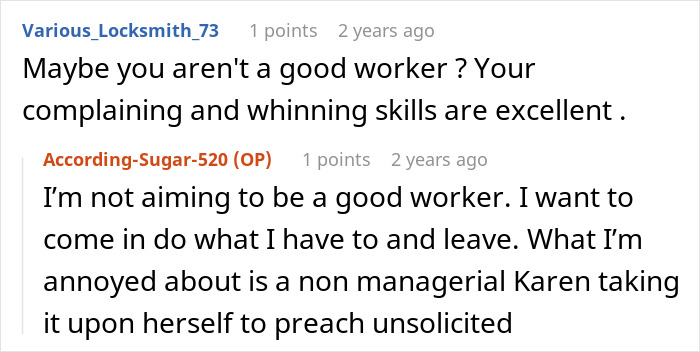 Ableist Karen Starts Lecturing Coworker Out Of Nowhere For Doing Only What&rsquo;s Expected From Them