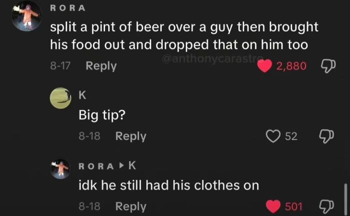 49 Of The Funniest And Most Unhinged Comments On TikTok