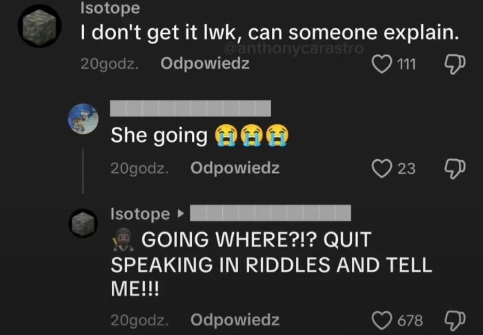 49 Of The Funniest And Most Unhinged Comments On TikTok
