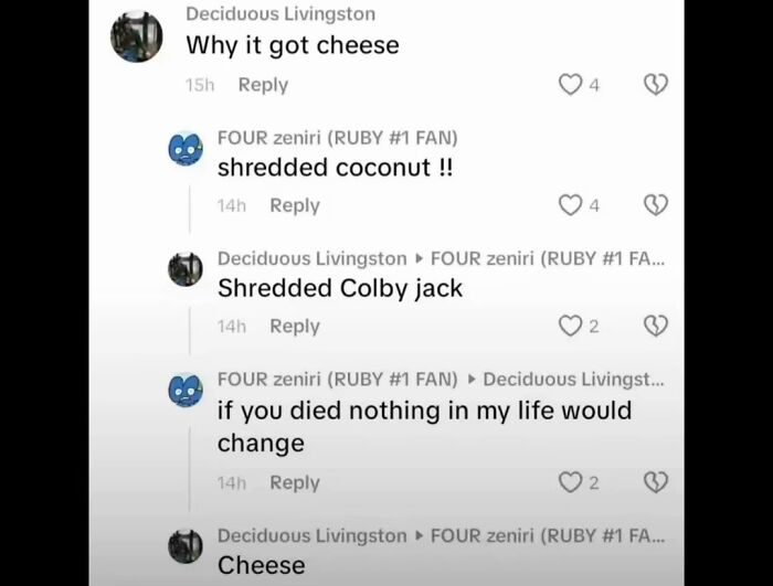 49 Of The Funniest And Most Unhinged Comments On TikTok