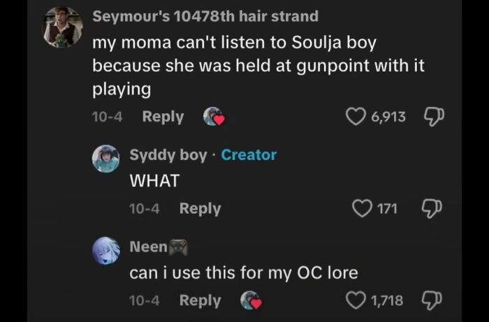 49 Of The Funniest And Most Unhinged Comments On TikTok