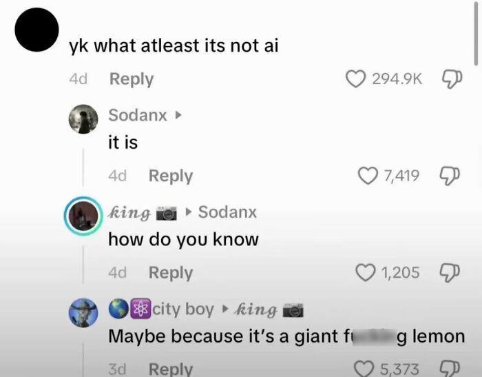 49 Of The Funniest And Most Unhinged Comments On TikTok