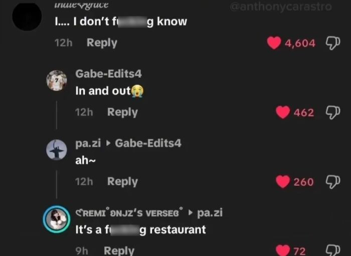 49 Of The Funniest And Most Unhinged Comments On TikTok