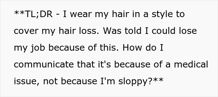Woman Is Told Her Hair Looks “Messy,” Learns Her Job Might Be On The Line