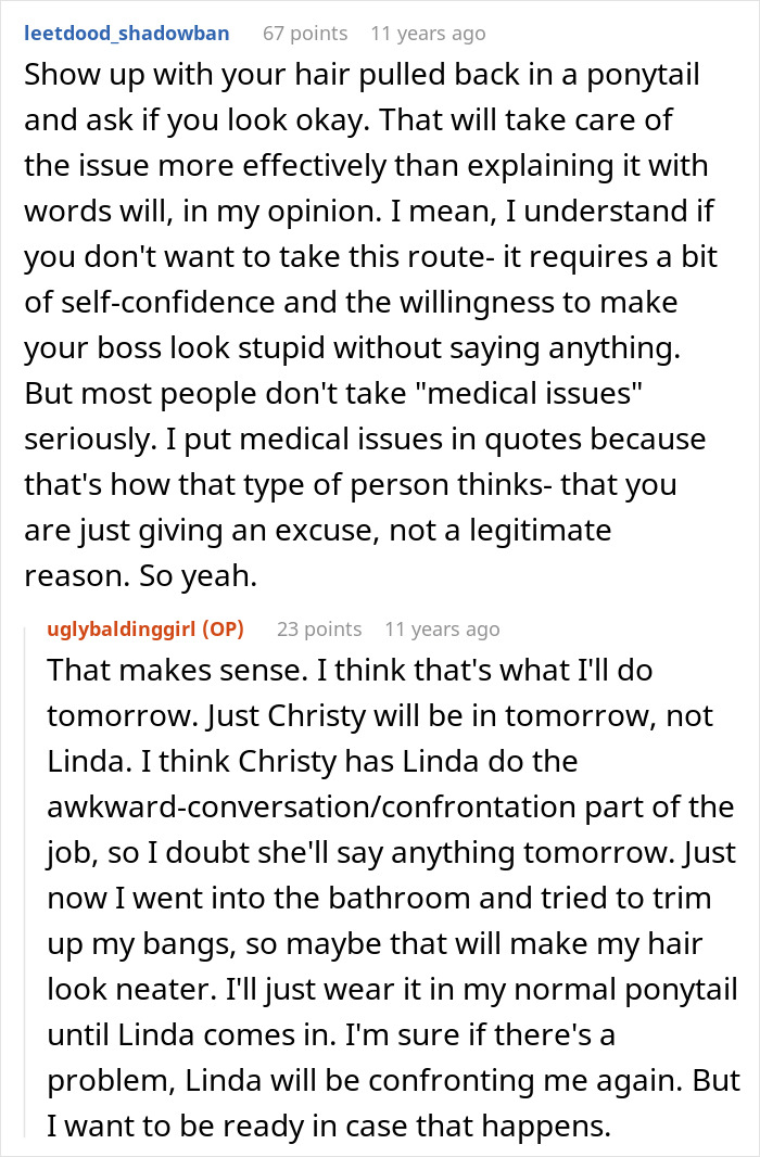 Woman Is Told Her Hair Looks “Messy,” Learns Her Job Might Be On The Line