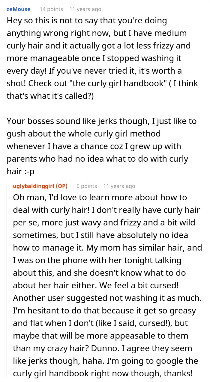 Woman Is Told Her Hair Looks “Messy,” Learns Her Job Might Be On The Line