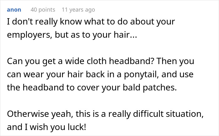 Woman Is Told Her Hair Looks “Messy,” Learns Her Job Might Be On The Line