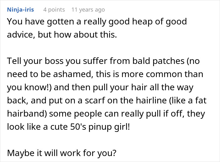 Woman Is Told Her Hair Looks “Messy,” Learns Her Job Might Be On The Line