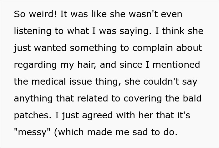 Woman Is Told Her Hair Looks “Messy,” Learns Her Job Might Be On The Line