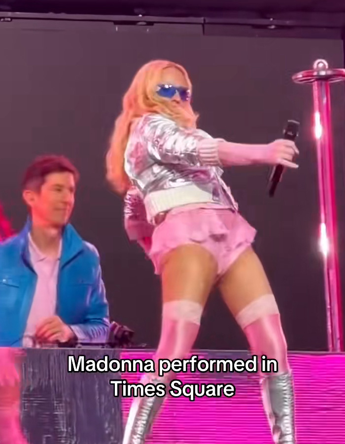 “Trying Not To Fall Down And Break A Hip”: Madonna’s Time Square Performance Sparks Hilarious Reactions