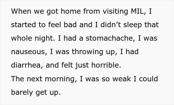 Person Gets Violently Sick After MIL&rsquo;s Birthday Dinner, Starts To Suspect Why