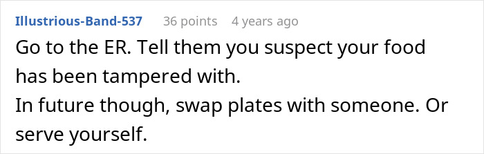 Person Gets Violently Sick After MIL&rsquo;s Birthday Dinner, Starts To Suspect Why