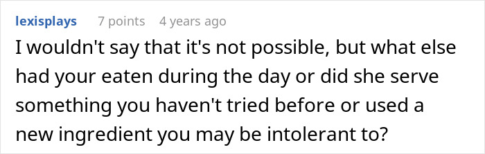 Person Gets Violently Sick After MIL&rsquo;s Birthday Dinner, Starts To Suspect Why