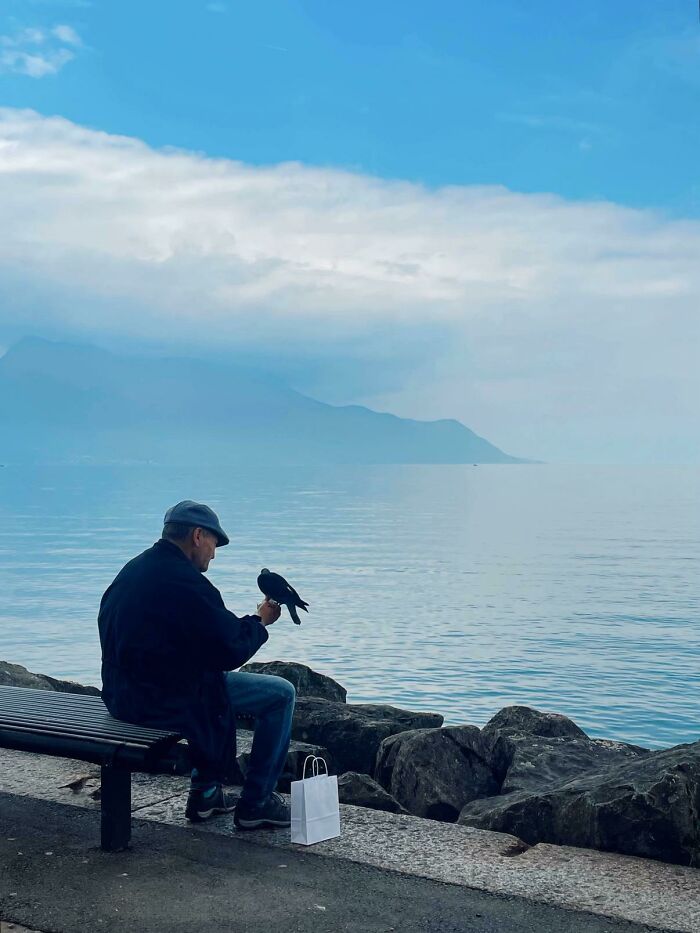 &ldquo;Like A Painting&rdquo;: This Wholesome Photo Trend Between Strangers Has The Internet In A Chokehold