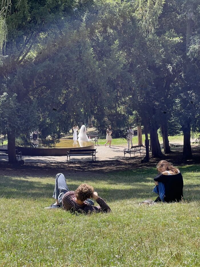 &ldquo;Like A Painting&rdquo;: This Wholesome Photo Trend Between Strangers Has The Internet In A Chokehold