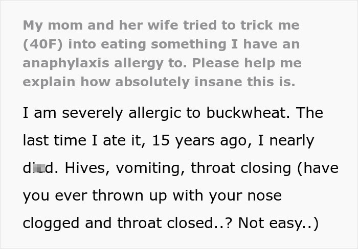 Mom Tricks Daughter Into Eating Food She Thinks Could End Her Life: “Surprise! It’s Gluten Free!”