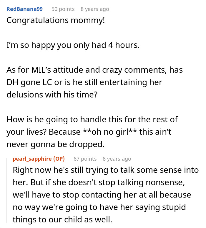 MIL Doesn’t Hear DIL Scream During Childbirth, Comes Up With A Wild Theory