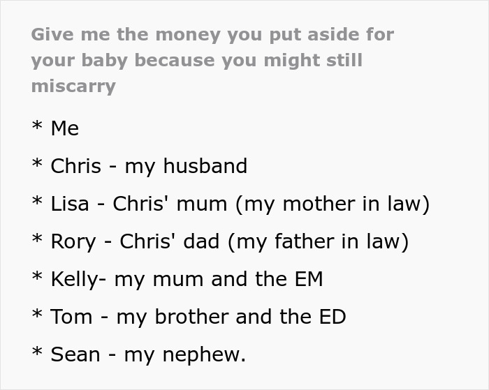 Woman Saves For Her Future Child For Years, Brother Thinks One Cruel Comment Will Get Him The Money