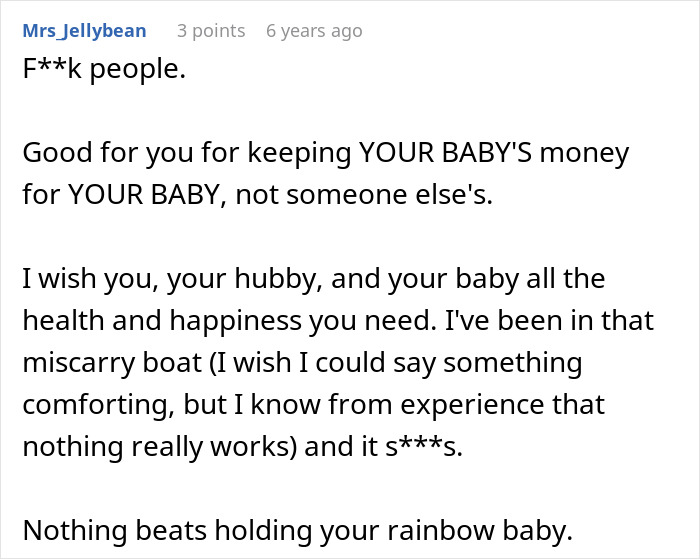 Woman Saves For Her Future Child For Years, Brother Thinks One Cruel Comment Will Get Him The Money