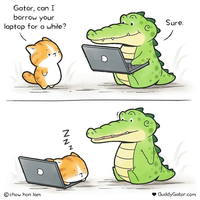 49 Wholesome Comics About An Alligator And His Friends By This Artist (New Pics)