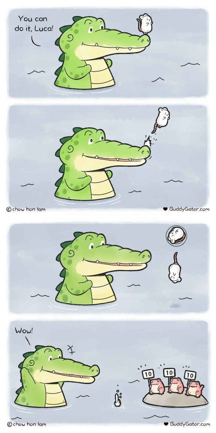 49 Wholesome Comics About An Alligator And His Friends By This Artist (New Pics)
