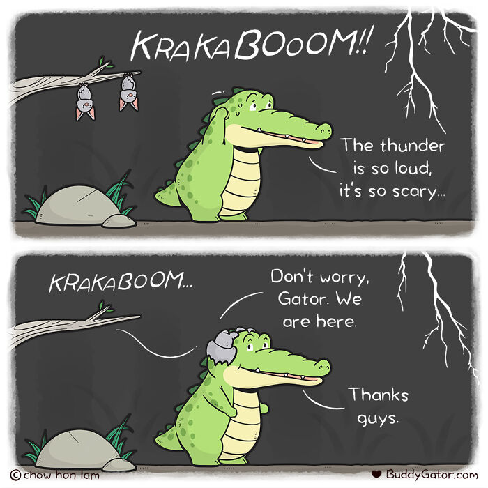 49 Wholesome Comics About An Alligator And His Friends By This Artist (New Pics)