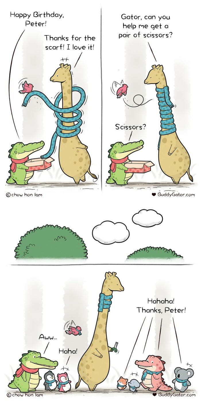 49 Wholesome Comics About An Alligator And His Friends By This Artist (New Pics)