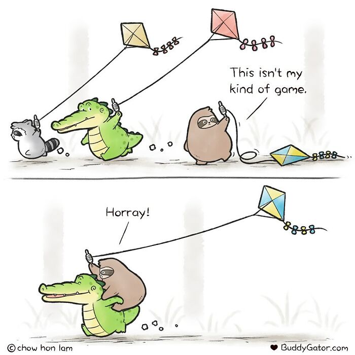 49 Wholesome Comics About An Alligator And His Friends By This Artist (New Pics)