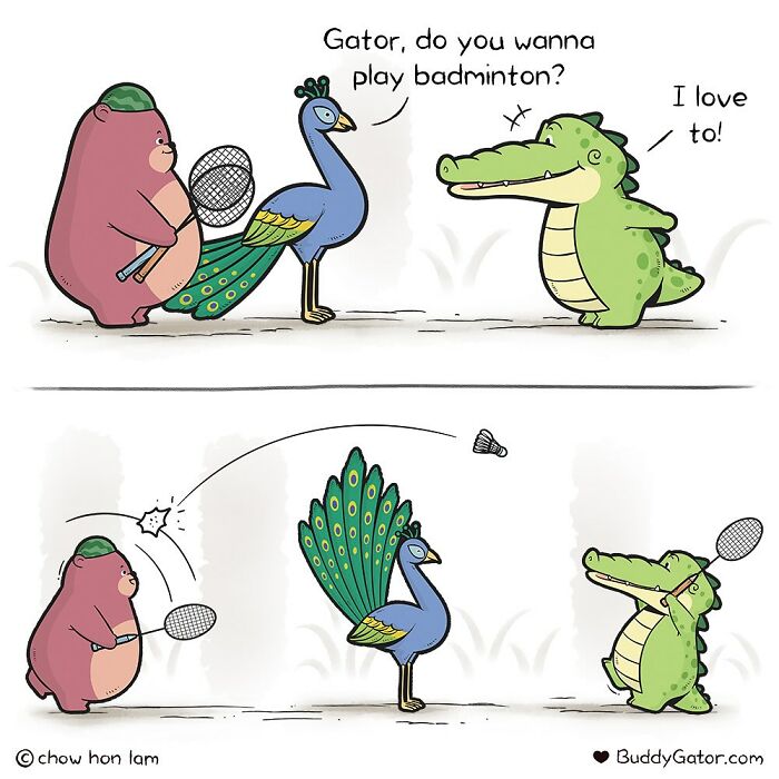 49 Wholesome Comics About An Alligator And His Friends By This Artist (New Pics)