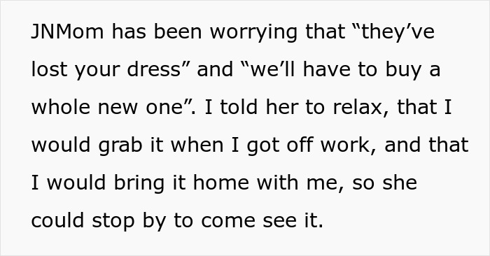 Mom Steals Bride’s Wedding Dress, Has The Nerve To Lie When It’s Literally Lying In Her House