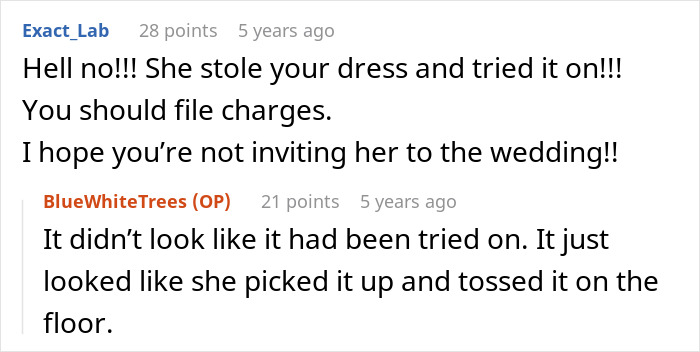 Mom Steals Bride’s Wedding Dress, Has The Nerve To Lie When It’s Literally Lying In Her House