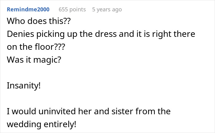 Mom Steals Bride’s Wedding Dress, Has The Nerve To Lie When It’s Literally Lying In Her House