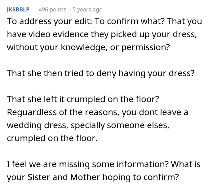 Mom Steals Bride’s Wedding Dress, Has The Nerve To Lie When It’s Literally Lying In Her House