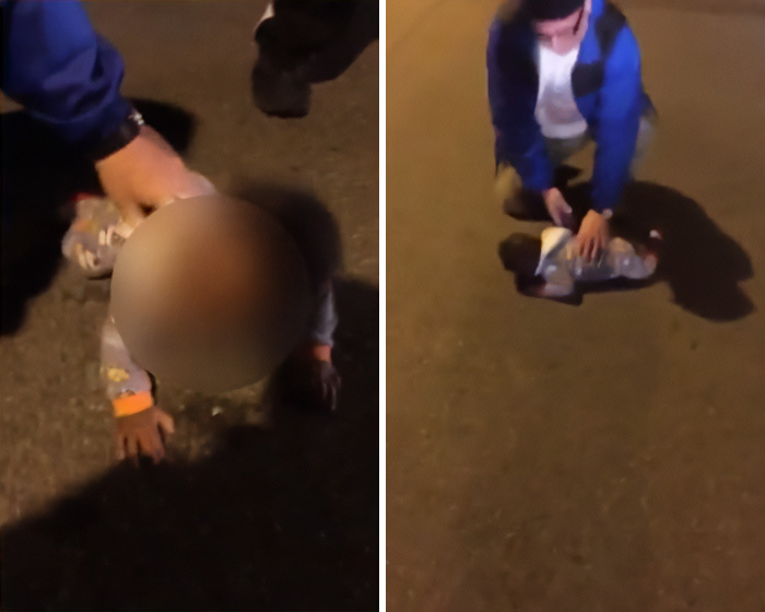 Biker Finds Baby Crawling Out At Night By Herself, Mom’s Motives Stun