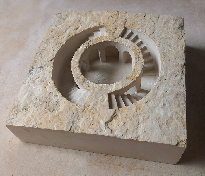 Artist Carves Tiny Architectural Models Of Ancient And Classical Buildings Into Solid Stone (38 New Pics)