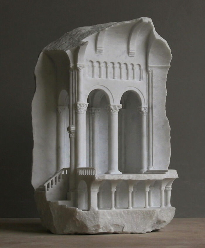 Artist Carves Tiny Architectural Models Of Ancient And Classical Buildings Into Solid Stone (38 New Pics)
