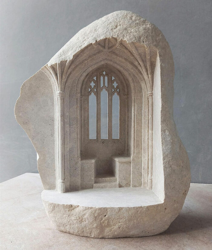 Artist Carves Tiny Architectural Models Of Ancient And Classical Buildings Into Solid Stone (38 New Pics)