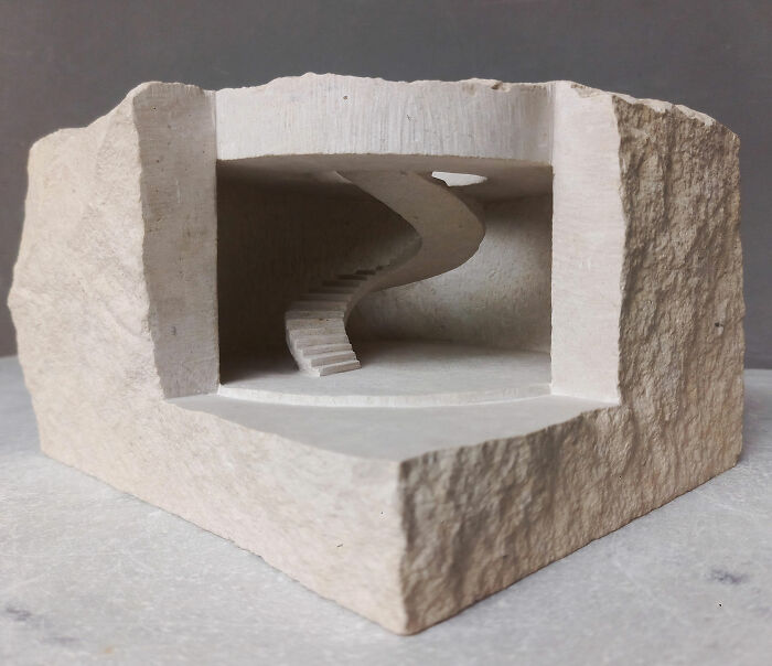 Artist Carves Tiny Architectural Models Of Ancient And Classical Buildings Into Solid Stone (38 New Pics)