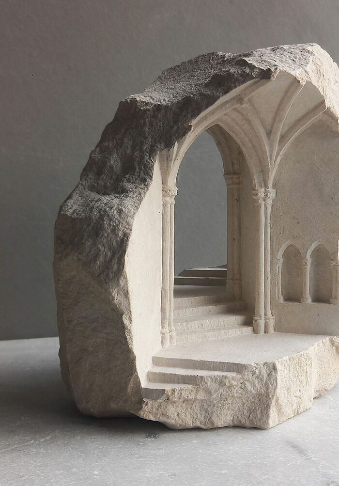 Artist Carves Tiny Architectural Models Of Ancient And Classical Buildings Into Solid Stone (38 New Pics)