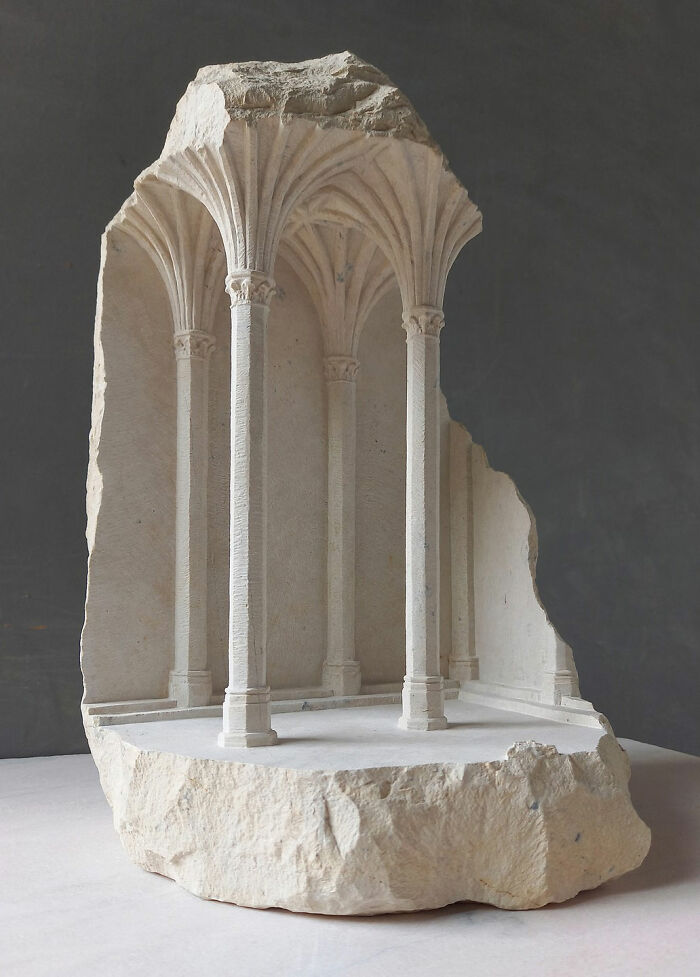 Artist Carves Tiny Architectural Models Of Ancient And Classical Buildings Into Solid Stone (38 New Pics)