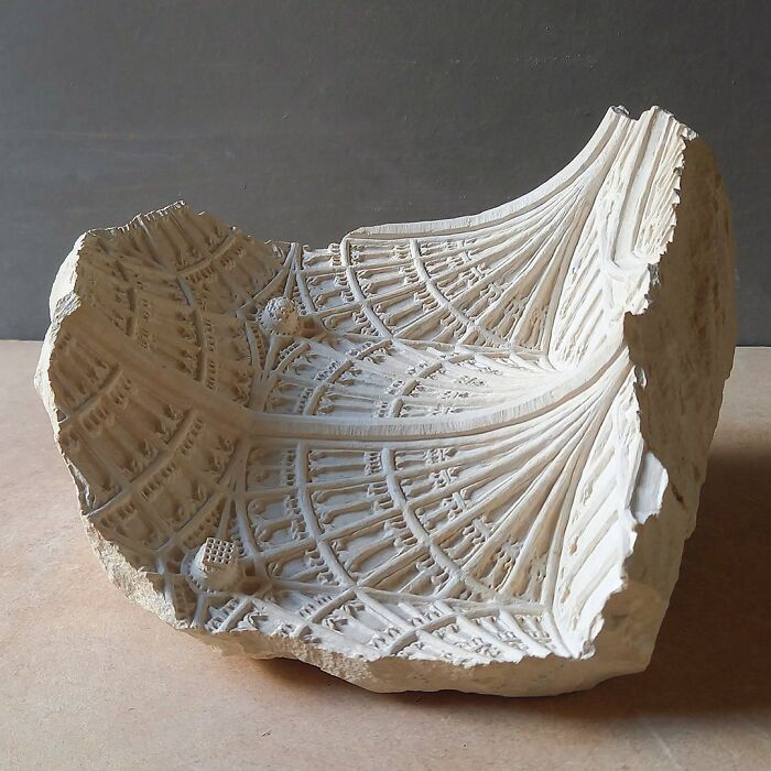 Artist Carves Tiny Architectural Models Of Ancient And Classical Buildings Into Solid Stone (38 New Pics)