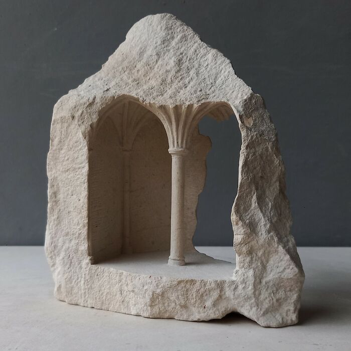 Artist Carves Tiny Architectural Models Of Ancient And Classical Buildings Into Solid Stone (38 New Pics)