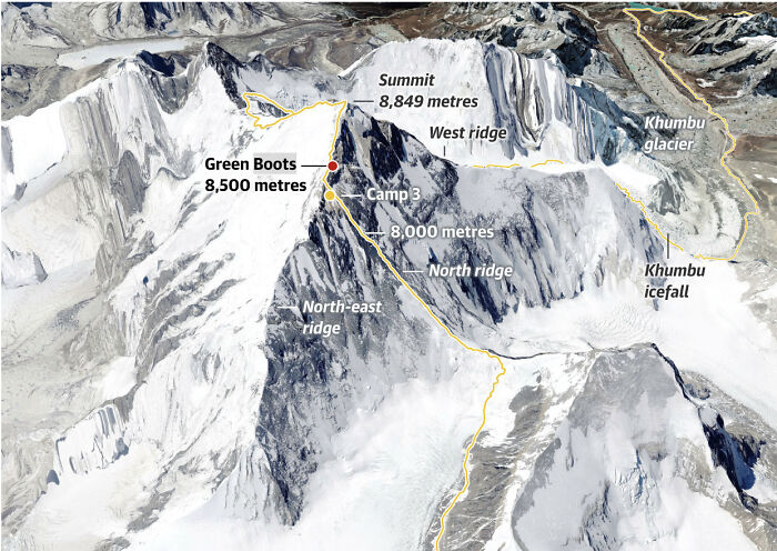 Frozen Body Known As “Green Boots” In Mount Everest Finally Identified After 30 Years