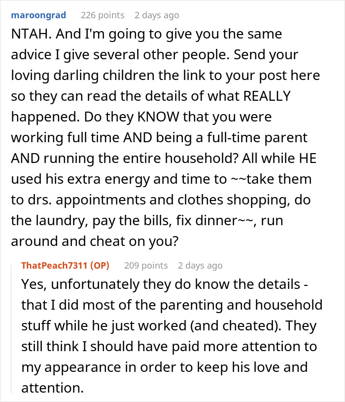 Woman Glows Up After Leaving Her Cheating Husband, Makes Her Kids Cut Contact With Her