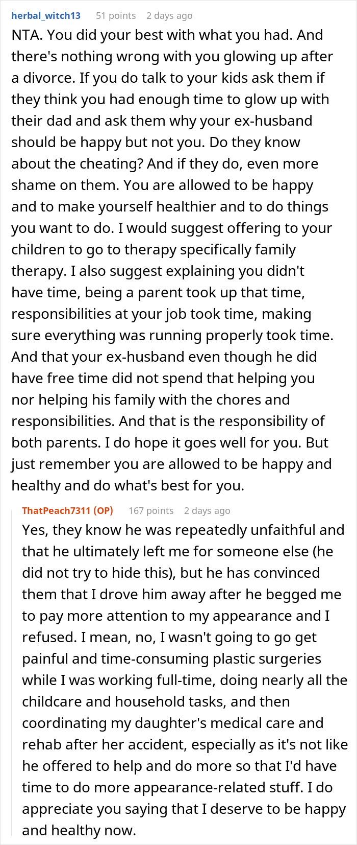 Woman Glows Up After Leaving Her Cheating Husband, Makes Her Kids Cut Contact With Her