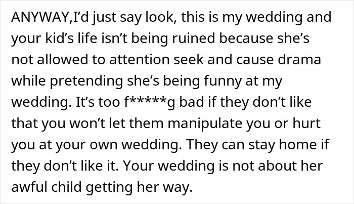 Entitled Mom Wants All Eyes On Her And Her Daughter During Brothers Wedding, Gets Dragged Instead