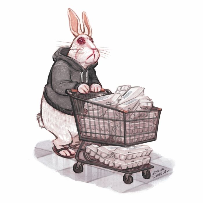 This Artist Creates Funny Illustrations Of Mythical Creatures Living Their Best Lives (21 Pics)