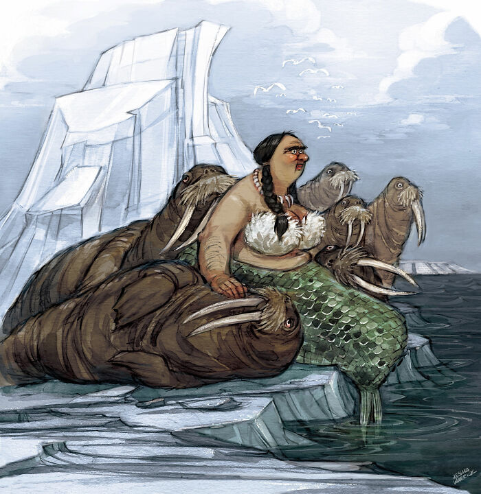 This Artist Creates Funny Illustrations Of Mythical Creatures Living Their Best Lives (21 Pics)
