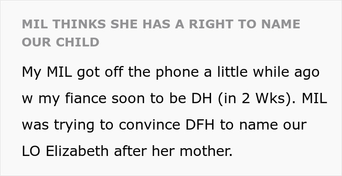 MIL Wants Final Say On Baby’s Name, Pregnant DIL Snaps And Gives Her A Piece Of Her Mind